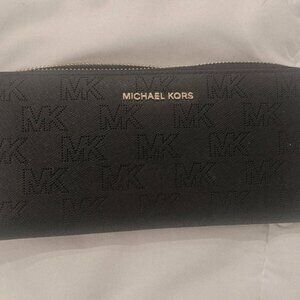 Michael Kors Black Zip-Around Wallet
